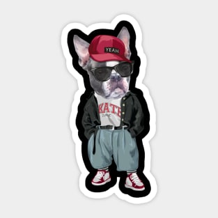 French Bulldog - Hip Hop Style Sticker